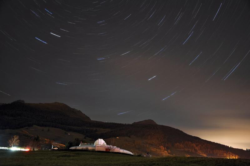 Das Osservatorio Astronomico della Regione Autonoma Valle d'Aosta (OAVdA). die Aufnahme entstand während des letzten Camps.
