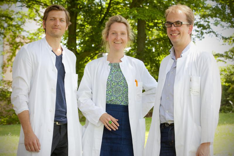 Dr. Ladwig, PD Dr. Wilhelm und Professor Dr. Frieling (von links).