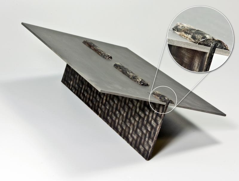 Thermisch direktgefügte Überlappverbindung (Hybridverbindung) aus Metallblech und faserverstärktem Thermoplast