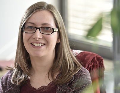 Eine ausgezeichnete Professorin: Carolin Biewer, Inhaberin des Lehrstuhls für englische Sprachwissenschaft. 