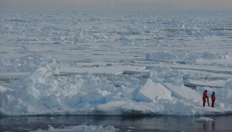 Researchers exploring Arctic sea ice
