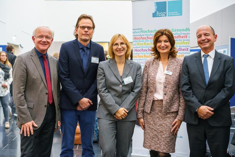 Im Bild v.l.n.r.: Josef Hilbert, Martin Schnell, Dorothea Kolossa, Kerstin Bilda und David Napier.