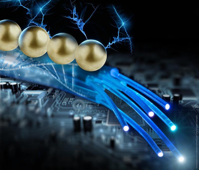 Scientists at Helmholtz-Zentrum Dresden-Rossendorf conducted electricity through DNA-based nanowires by placing gold-plated nanoparticles on them.