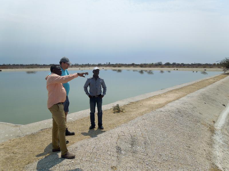 Im Rahmen des Verbundprojekts "EPoNa" werden die Abwasserteiche der Anlage in Outapi, Namibia, ertüchtigt. Das Wasser soll für die Futterpflanzenproduktion verwendet werden.