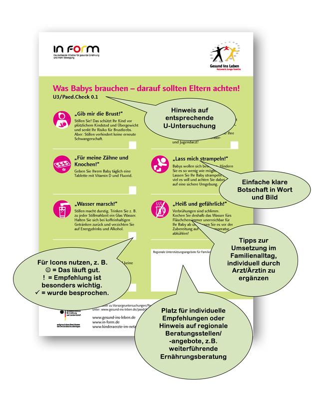 Merkblatt U3 Paed-Check 0.1 inkl. Erläuterung