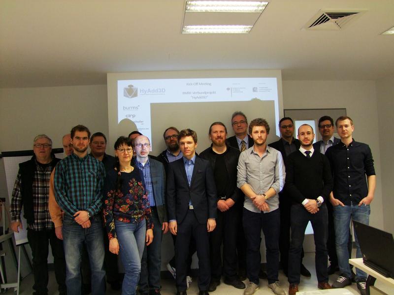 Die Partner von HyAdd3D beim Kick-Off-Treffen in der EAH Jena