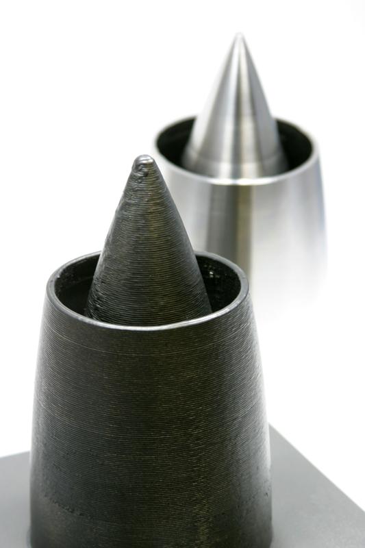 Laser wire build-up of an expansion nozzle