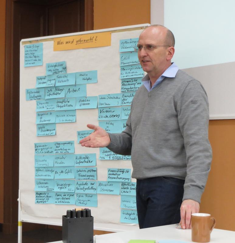 Jürgen Schmidt moderiert zweiten Workshop zur Erarbeitung einer Nachhaltigkeitsstrategie des Landkreises Barnim