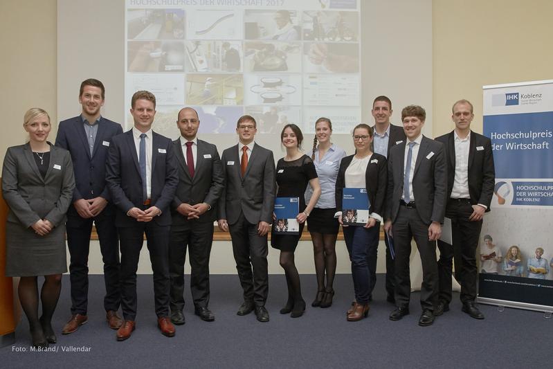 Preisträgerinnen und Preisträger des Hochschulpreis der Wirtschaft 2017