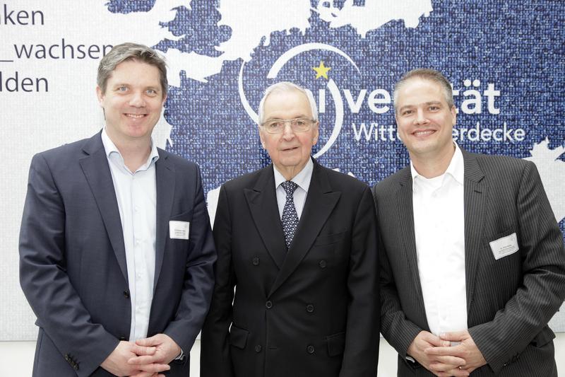 v.l.n.r.: Dr. Christian Geßner, Prof. Dr. Klaus Töpfer und Dr. Axel Kölle
