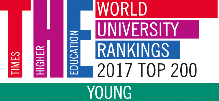 Logo THE Das Logo des „Times Higher Education“-Rankings. 
