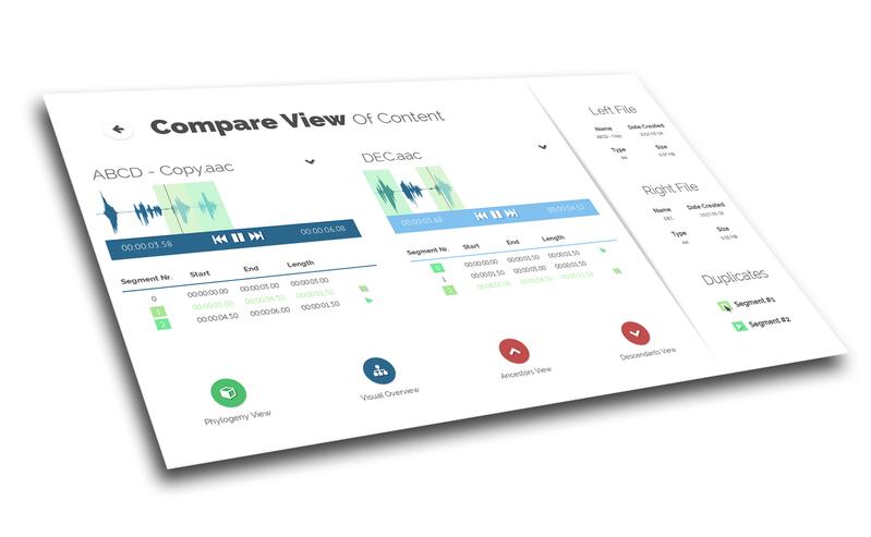 The updated software tools of Fraunhofer IDMT compare audio content to identify duplicates and content reuse. 