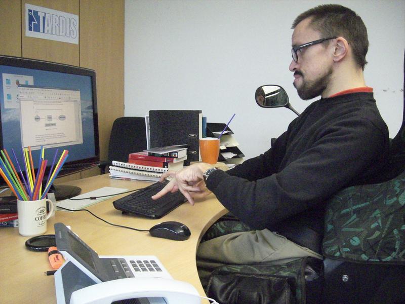  Jan-Oliver Wülfing arbeitet an einer computerunterstützten Kommunikationshilfe, die es Menschen mit Sprechstörungen ermöglichen soll, Emotionen "mitzutransportieren".