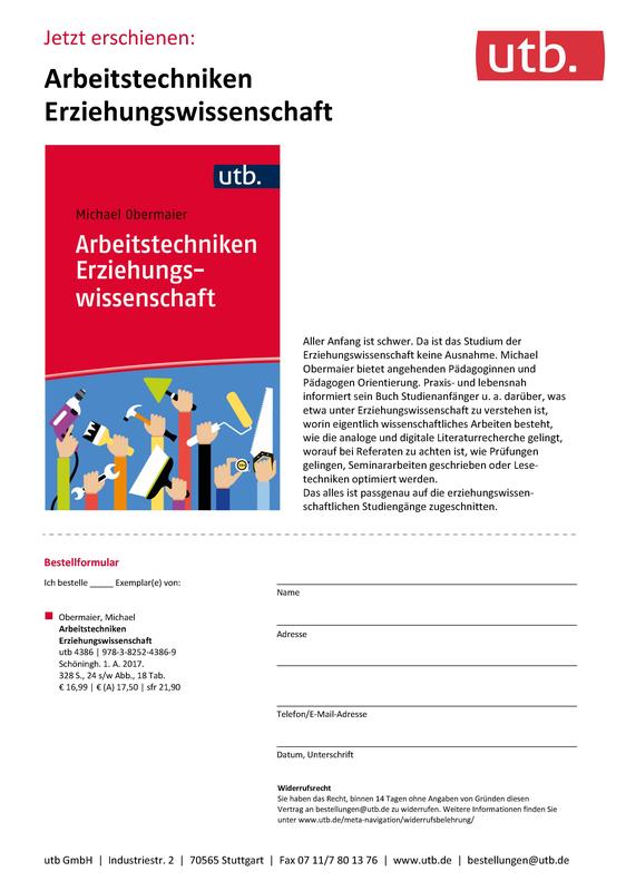 Buch "Arbeitstechniken Erziehungswissenschaft"