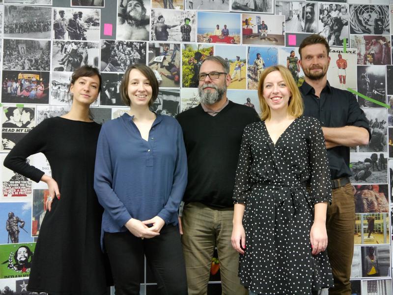 Das Bayreuther Projektteam der Bayerischen Forschungs- und Informationsstelle BayFinK: Tamara Fick M.A., Sarah Böllinger M.A., Dr. Ulf Vierke, Dr. Katharina Fink, Carsten Mildner M.Sc. (v.l.n.r.).