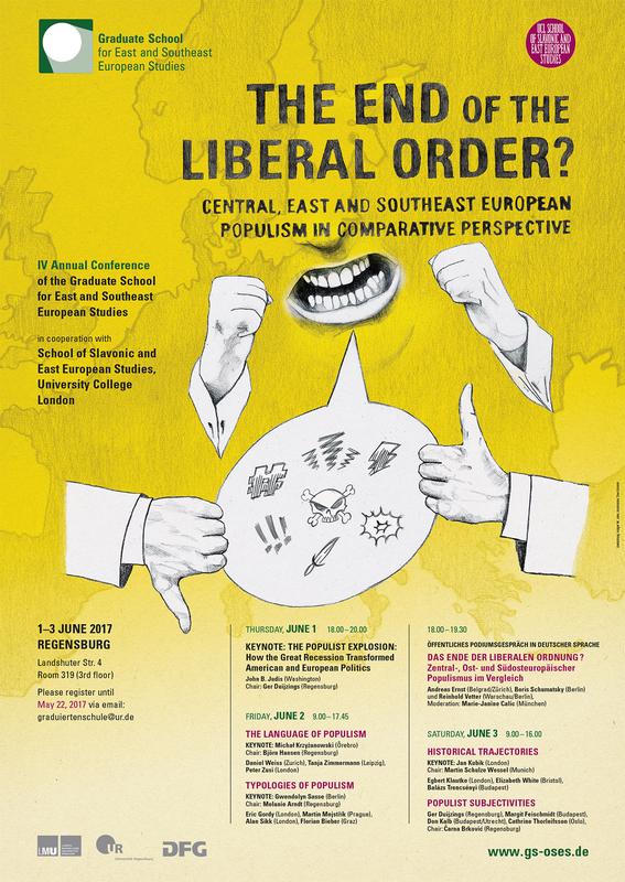 Plakat der Tagung "The End Of the Liberal Order?"