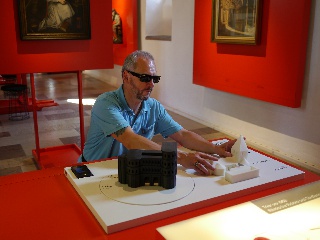 Karl Kohlhaas mit Steckmodell