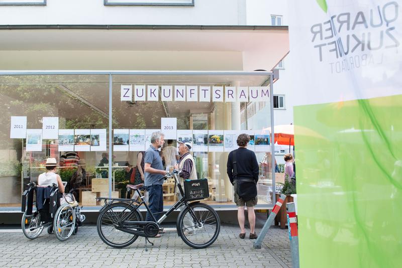 Der Zukunftsraum des Reallabors 131 des KIT dient den Bürgerinnen und Bürgern der Oststadt als Treffpunkt, Informations- und Bildungsstätte.