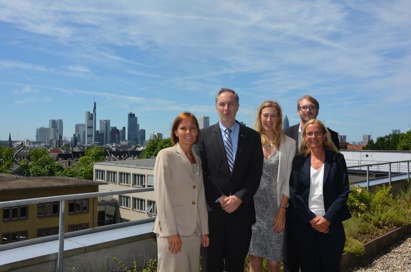 (v.l.n.r.): Sandra Reinstorf, Prof. Dr. Swen Schneider, Prof. Dr. Kirstin Zimmer, Malte Happel, Ingrid Gerhards