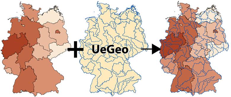 UeGeo: Software zur Überlagerung von Geodaten mit unterschiedlichen Bezugsgeometrien