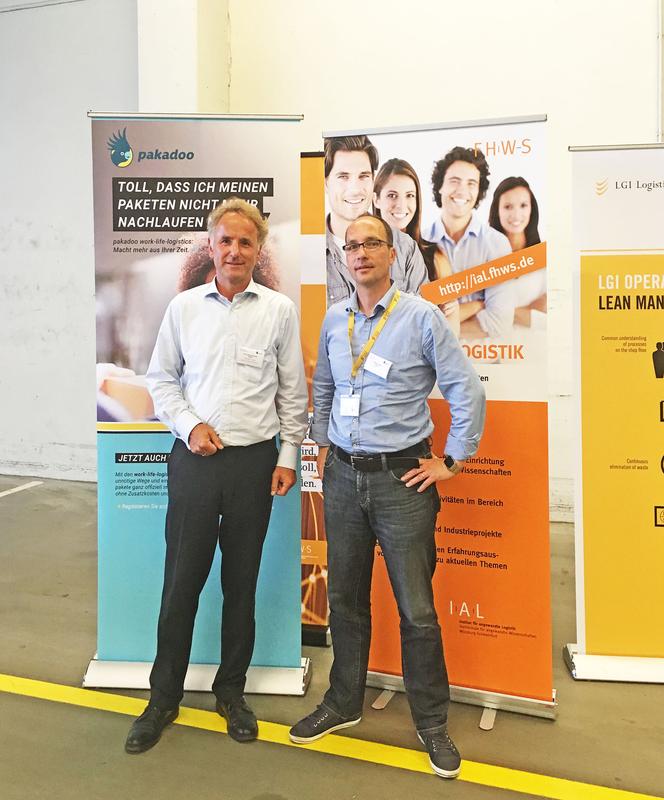 Professor Dr. Müller-Steinfahrt sowie Markus Ziegler, Geschäftsbereichsleiter von pakadoo und Mitglied der Geschäftsleitung der LGI Logistics Group International GmbH 