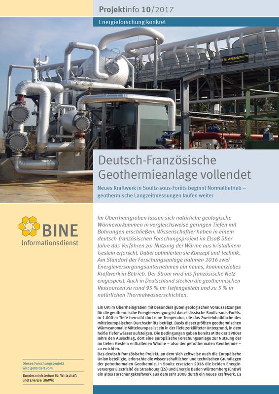 Das BINE-Projektinfo „Deutsch-Französische Geothermieanlage vollendet“