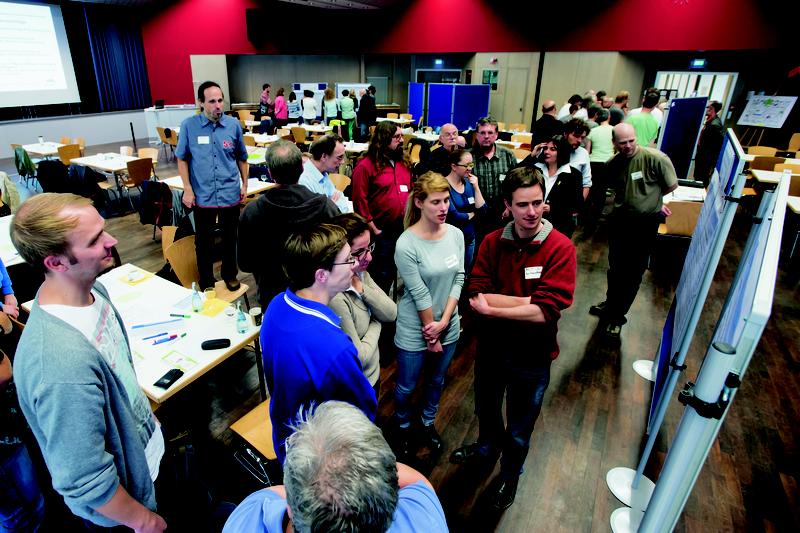 Wie hier beim Bürgerforum des KIT zum Forschungsprojekt „Quartier Zukunft“ soll „Open Science“ die Akzeptanz von Forschung bei den Bürgern erhöhen.