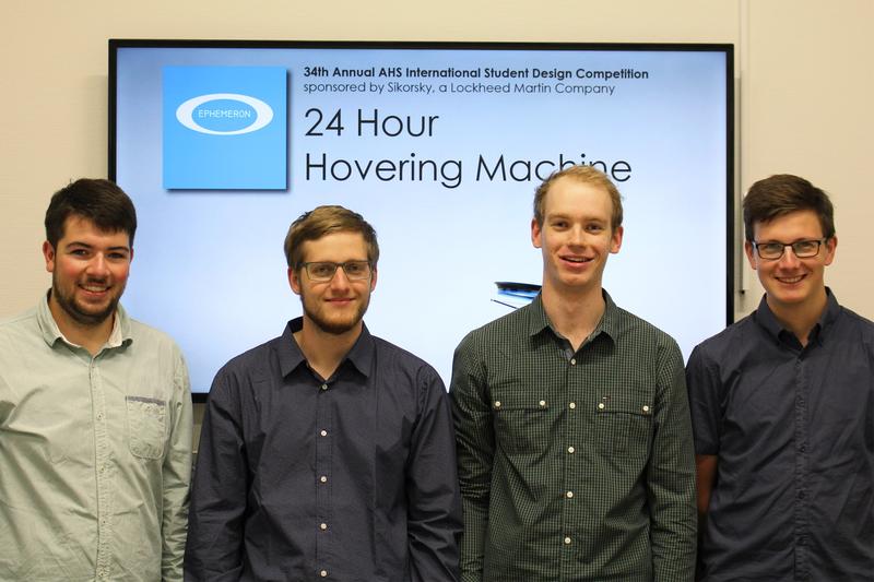 Malte Blask, Rouven Weg, Nick Neubert und Hagen Hagens studieren Carbontechnologie an der PFH in Stade und haben die Designstudie "Ephemeron" entwickelt