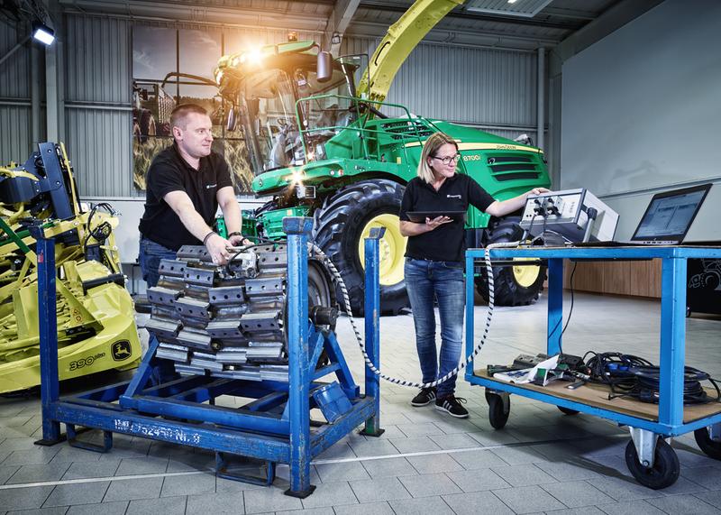 John Deere Feldhäcksler der Baureihe 8000, Schweißnahtprüfung der Messerhalter mit »LinScanDuo 2.0«