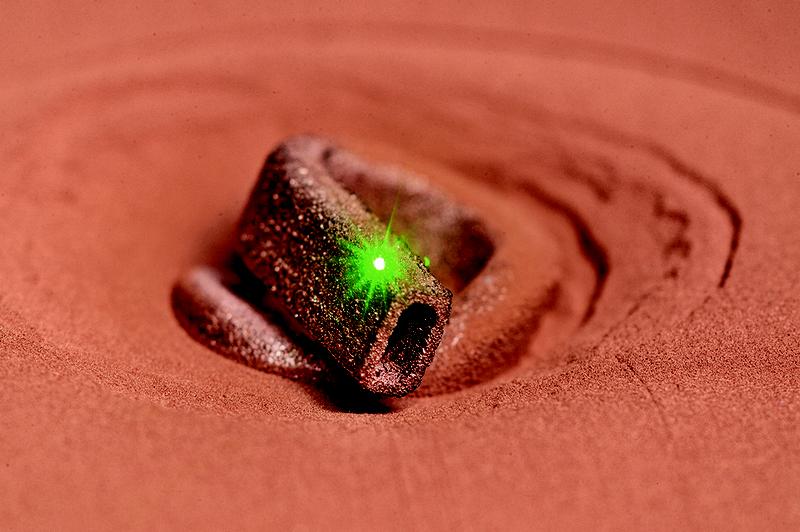 Picture 2: “SLM in green”: the new process should allow 3D printing of pure copper components.