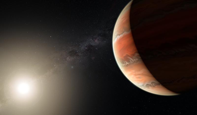 Künstlerische Darstellung des Exoplaneten WASP-19b