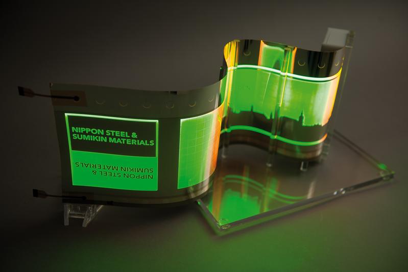 OLED on stainless steel
