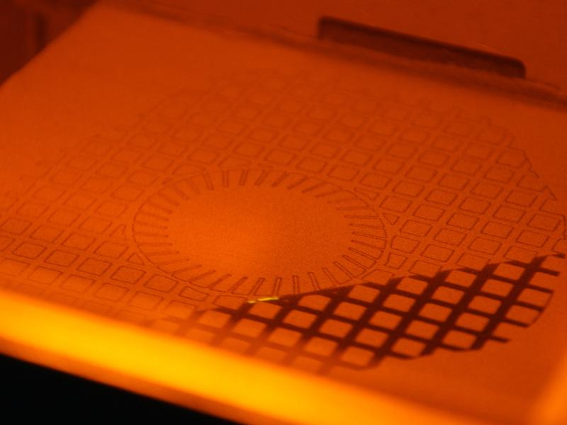 Rheumahilfe aus dem 3D-Drucker: Das Objekt wird hier Schicht für Schicht aufgetragen. 