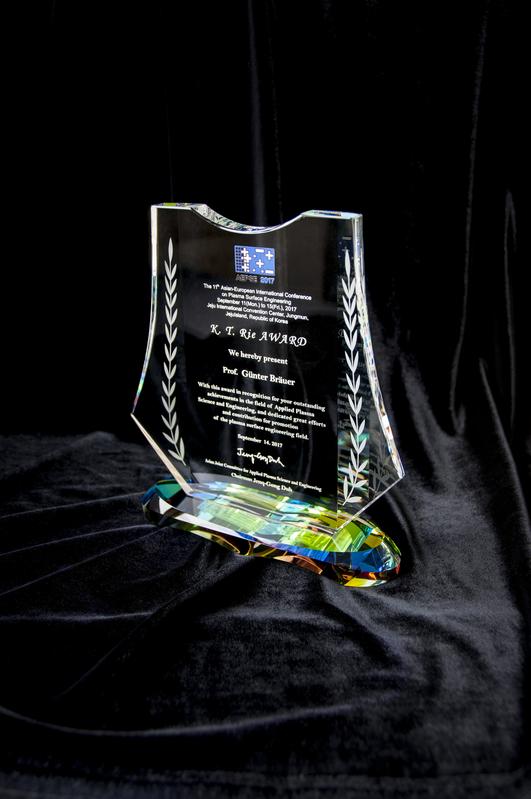 The K-T Rie Award, which was awarded at the AEPSE 2017 for the second time.