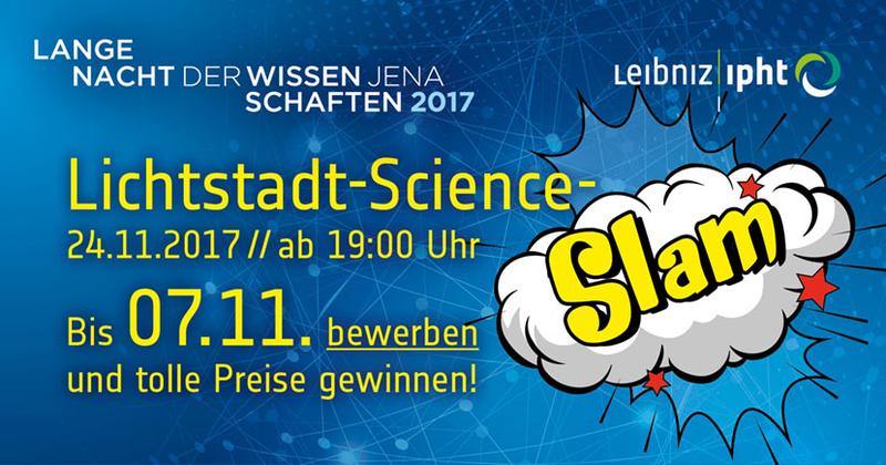Du kannst ein wissenschaftliches Thema leicht verständlich und unterhaltsam präsentieren? Dann komm zu uns auf die Bühne und bring' Licht uns Dunkel!