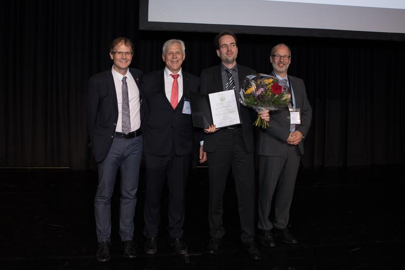 v.l.n.r. Prof. Jochen Schmitt, Prof. Edmund A.M. Neugebauer, Dr. Konrad Schmidt, Prof. Wolfgang Hoffmann