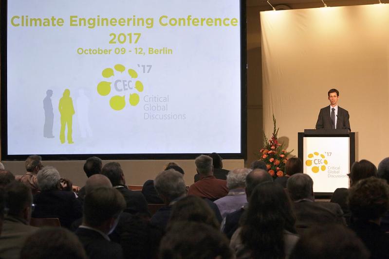 Eröffnung der Climate Engineering Conference 2017 in Berlin. © IASS/Dirk Enters