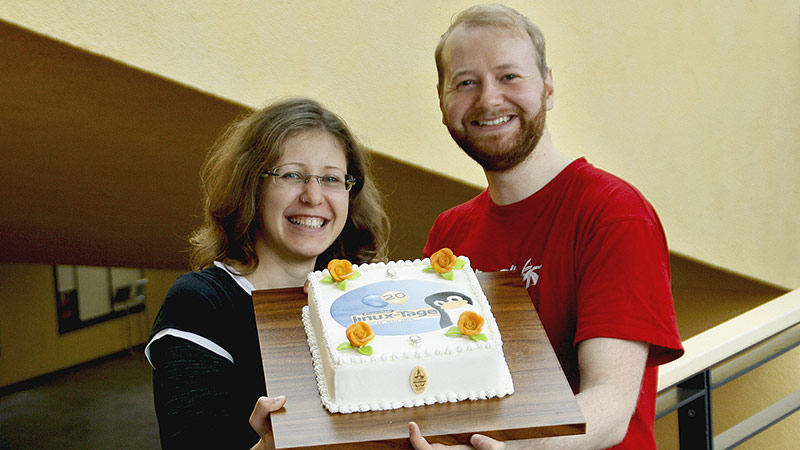 Die Chemnitzer Linux-Tage werden 20: Die erste Geburtstagstorte wurde schon gebacken. 