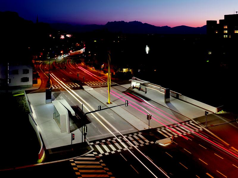 Die Sägerbrücke in Dornbirn/Vorarlberg.