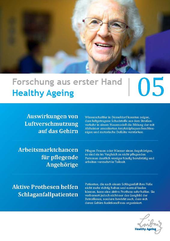 Neue Ausgabe des Forschungsmagazins "Healthy Ageing - Forschung aus erster Hand" erschienen