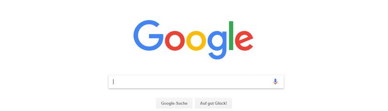 Suchschlitz bei der Google-Suchmaschine