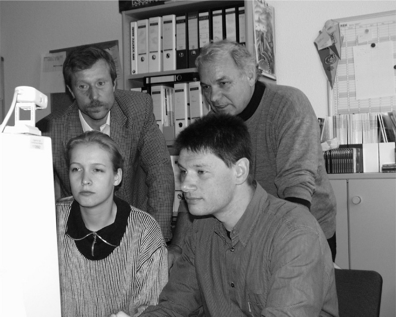 v.l.n.r.: Janina Strutz, Prof. Dr. Jürgen Cleve, Jens Post, Prof. Udo Onnen-Weber