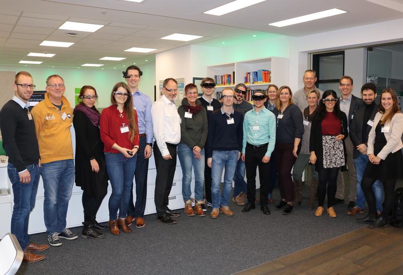 »Hands-On« Workshop aller Projektpartner im Smart Glasses Labor des Fraunhofer FIT.