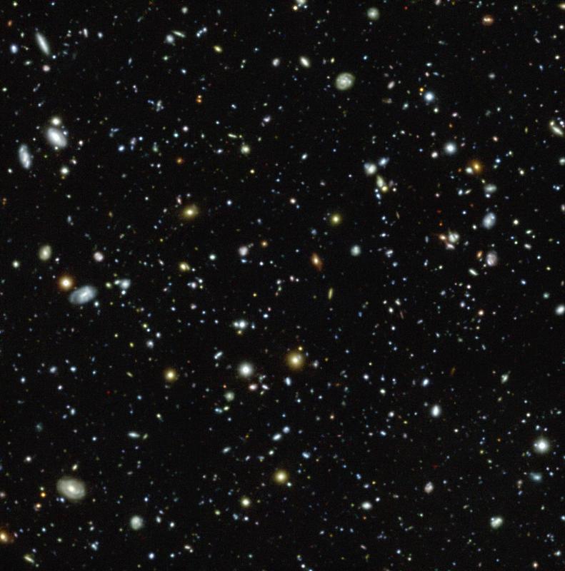 The Hubble Ultra Deep Field seen with MUSE.