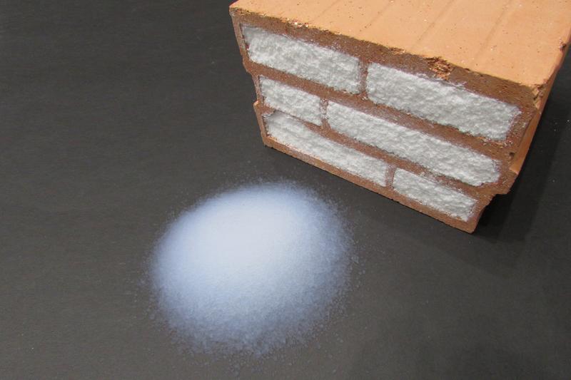 Insulates as well as no other brick: The aerogel-filled Aerobrick.
