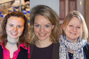 Von links:Tessa Quax, Janine Schweier, Elisabeth Zima. Fotos: privat 
