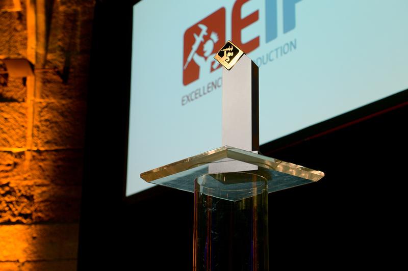 Pokal des Gesamtsiegers im Wettbewerb »Excellence in Production«