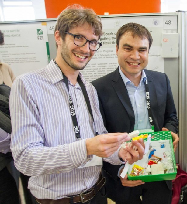 Professor Christoph Flath (left) and Marco Wirth. 