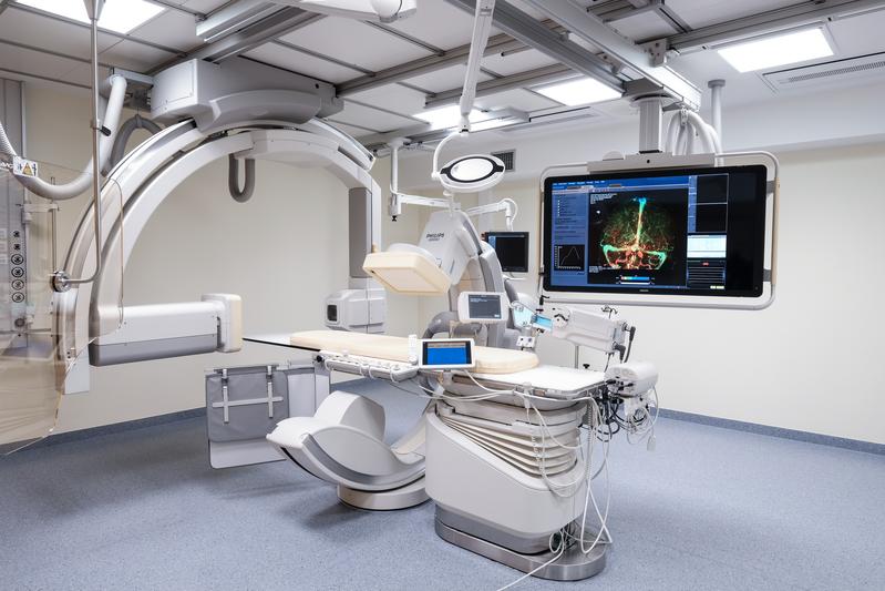 Blick ins neue Angiographie-Labor der Asklepios Klinik St. Georg