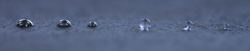 Benetzbarkeit von funktionalisierten Oberflächen mit verschiedenen Flüssigkeiten